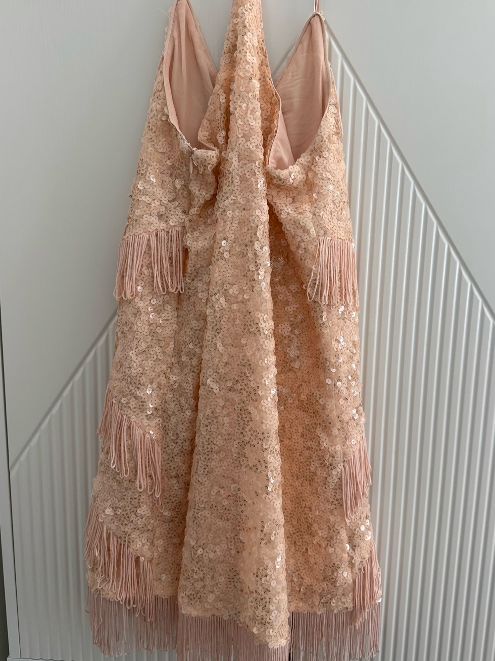 Gianni Bini Blush Sequin Fringe Cami - Picture 2 of 3